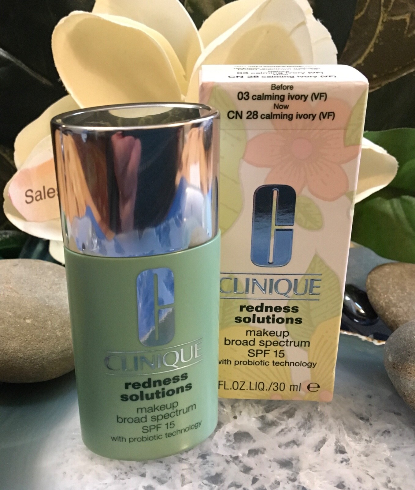 Clinique Redness Solutions Makeup SPF15 – 03/CN28 Calming Ivory 1oz / 30ml NIB