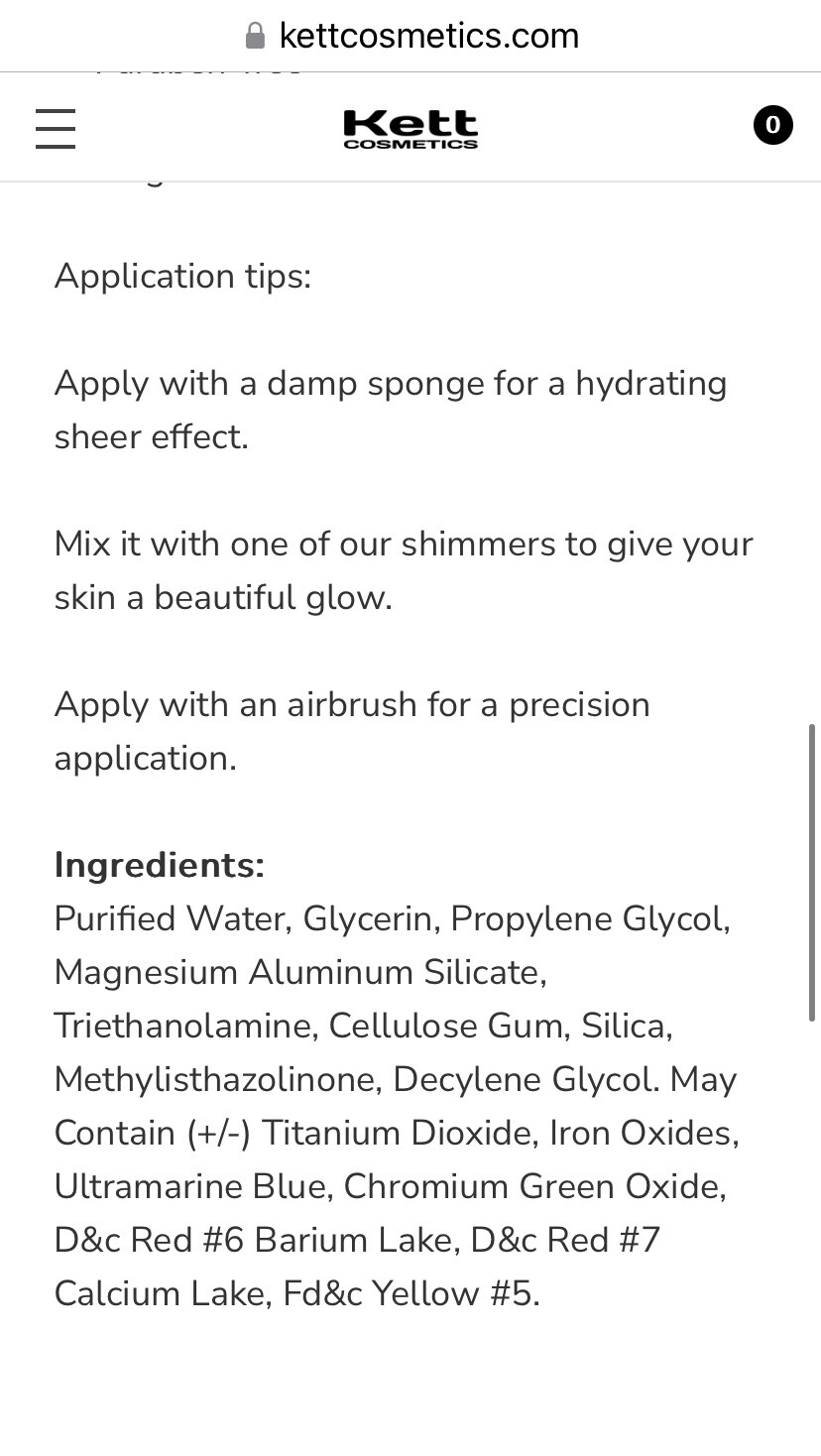 kett cosmetics