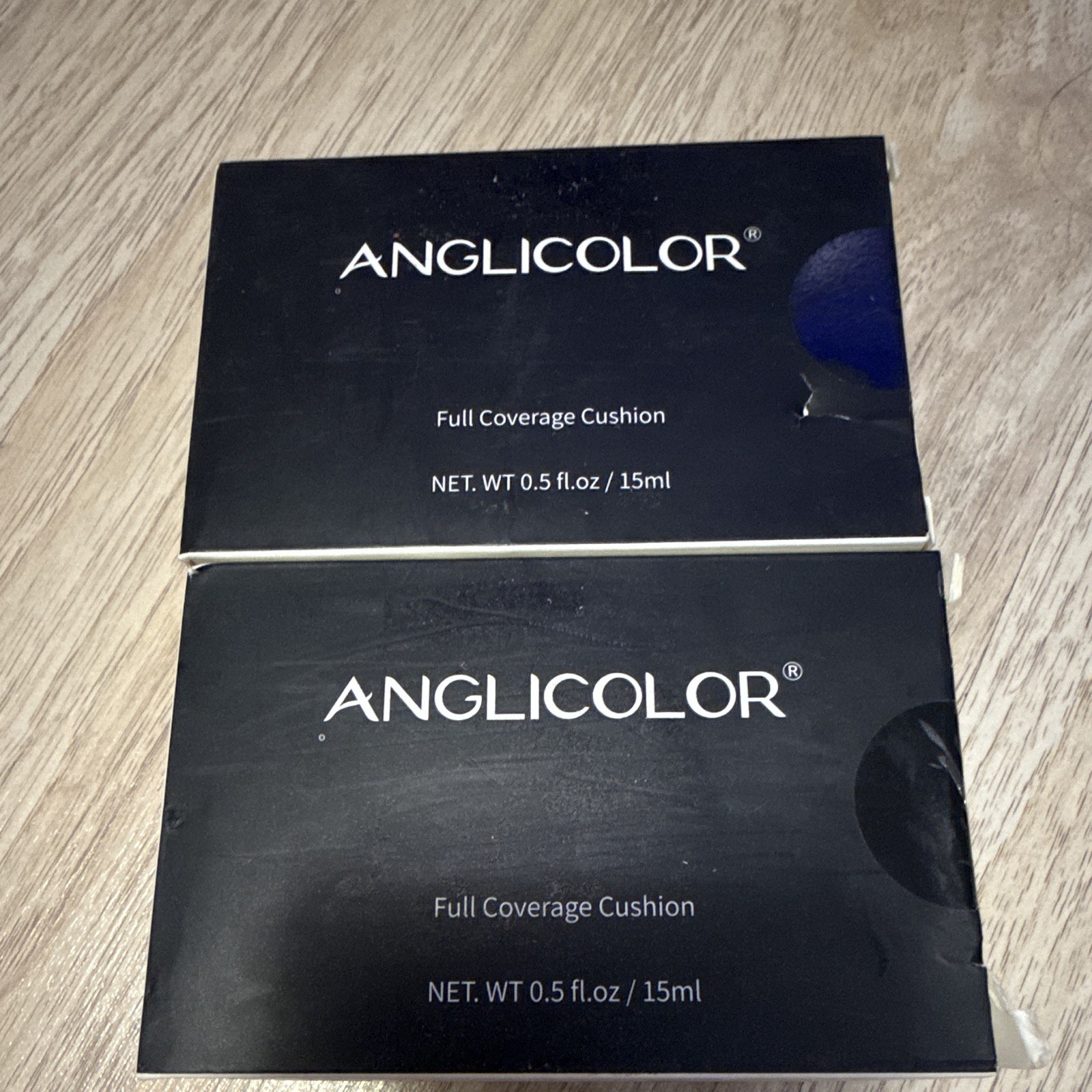 ANGLICOLOR Full Coverage Matte Long Lasting Cushion Foundation Nude 2 Boxes