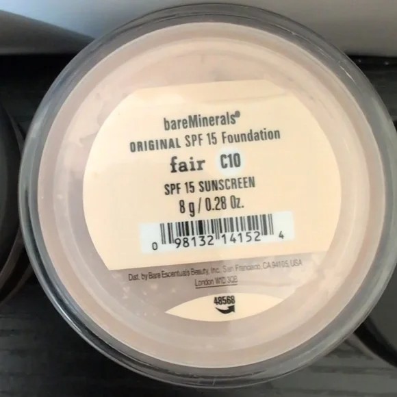 Bareminerals Original FAIR C10 Spf 15 Powder Foundation 0.28 oz 8g New