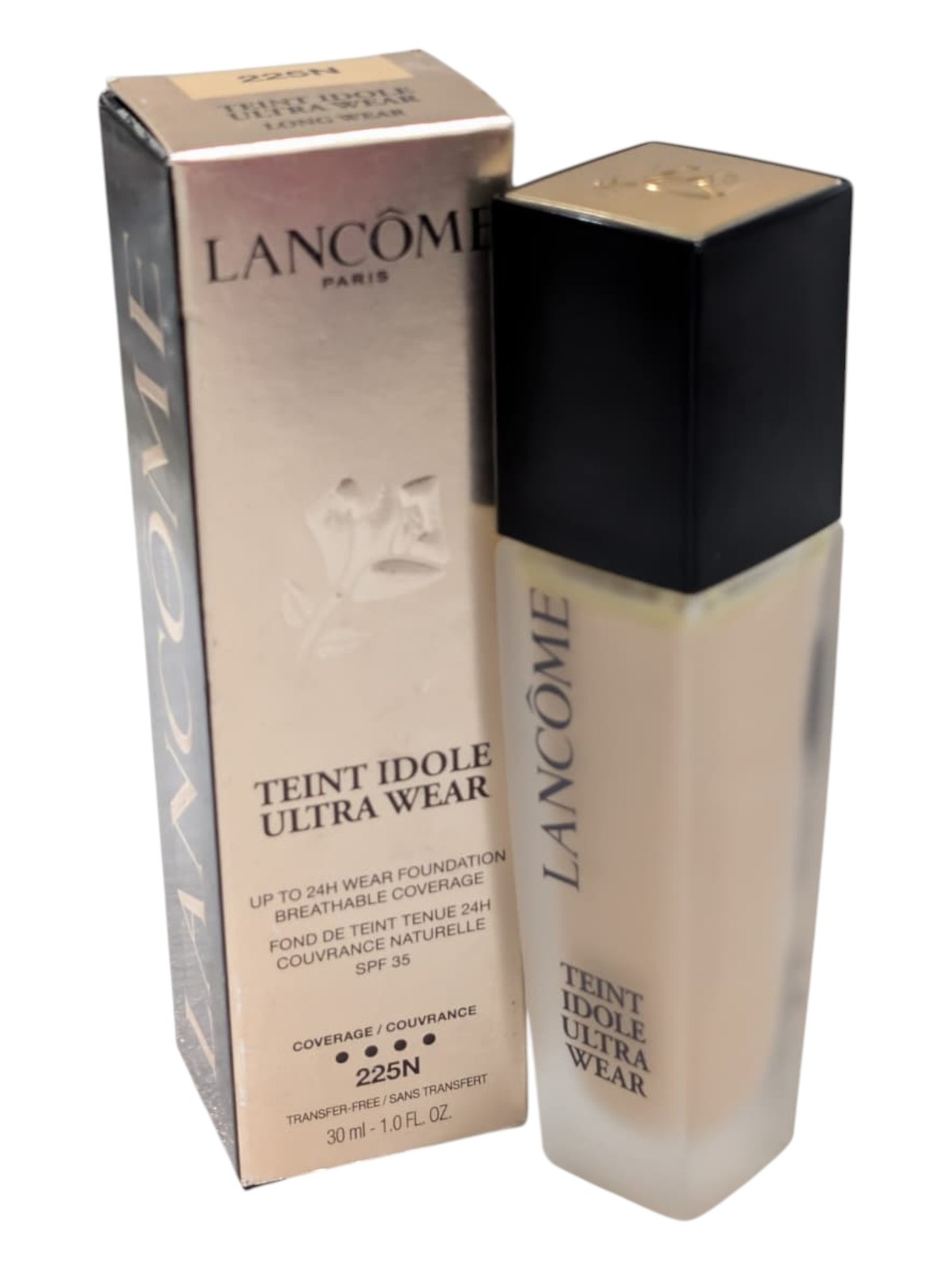 Lancome Teint Idole Ultra Wear Foundation 24H Shade 225N Long Wear MSRP $65