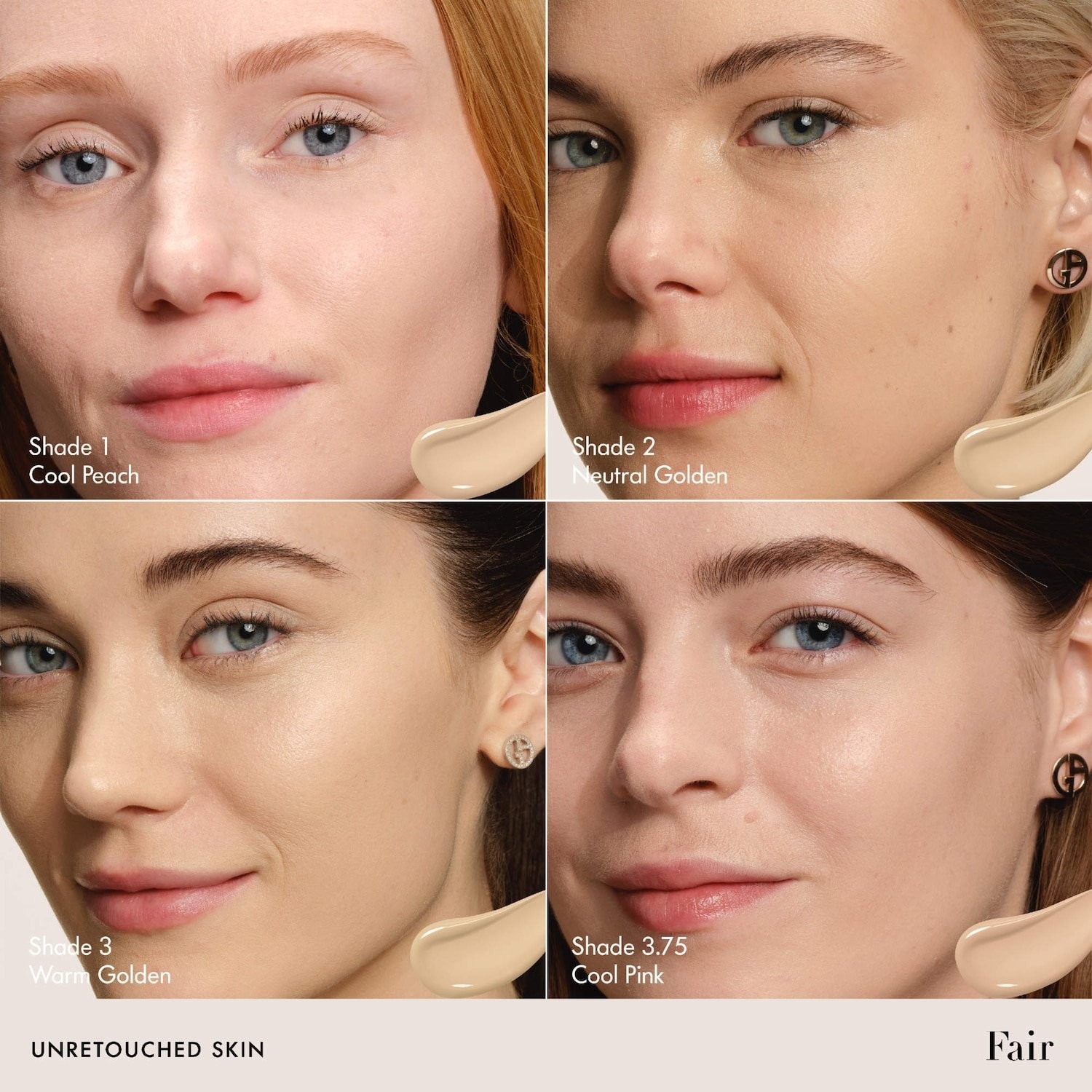 Armani Natural Blurring Liquid Foundation with 24 Hour Wear,44 SHADES,1oz/30mL