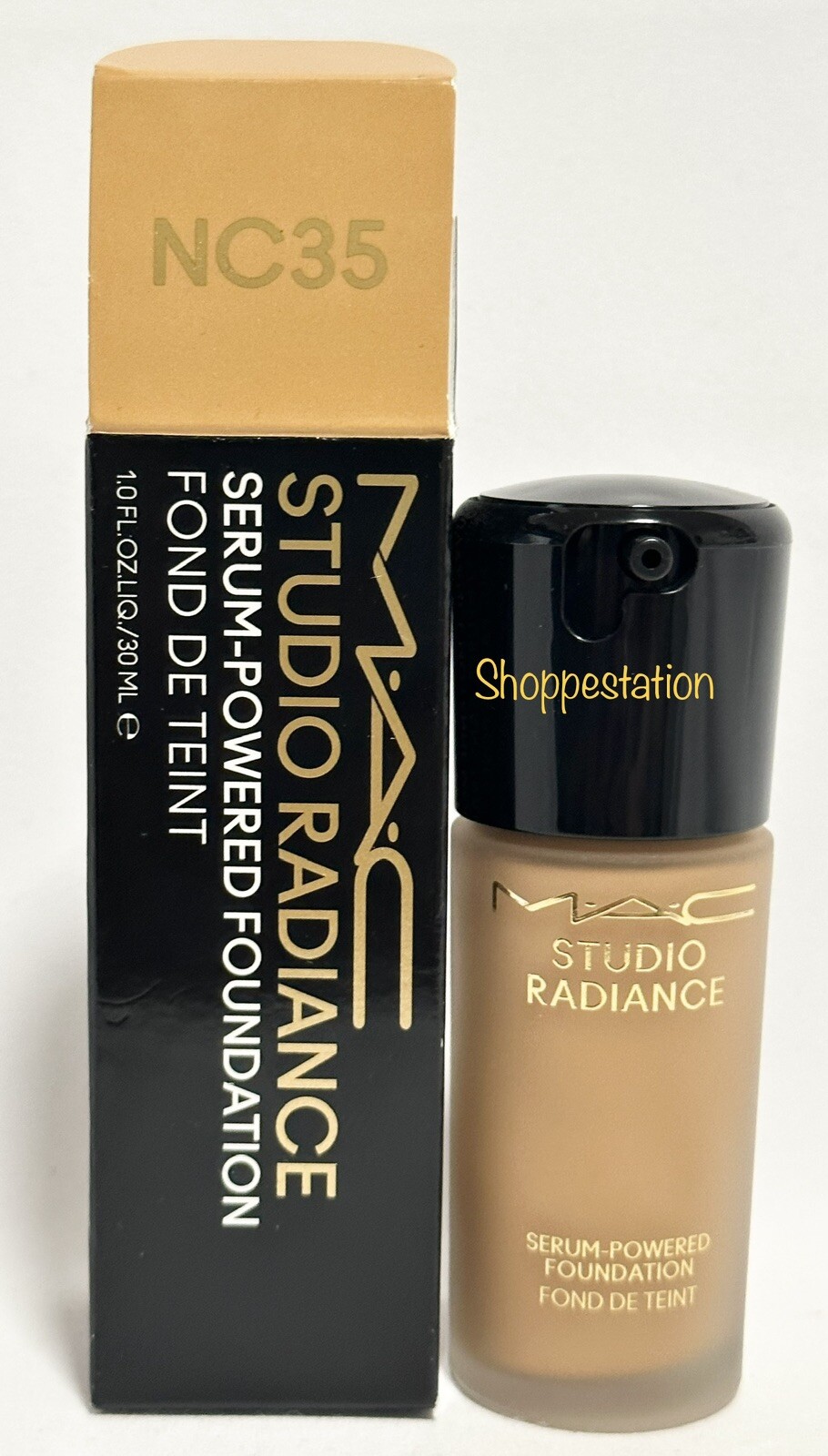 MAC Studio Radiance Serum Powered Foundation Shade NC35 1oz / 30ml New In Box