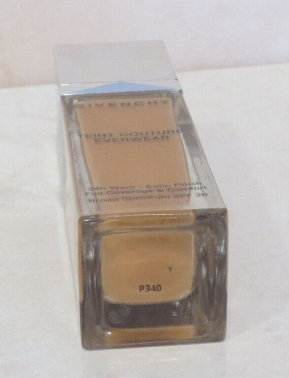 (2) GIVENCHY TEINT COUTURE EVERWEAR 24H WEAR SATIN FOUNDATION – P340 – 1 OZ
