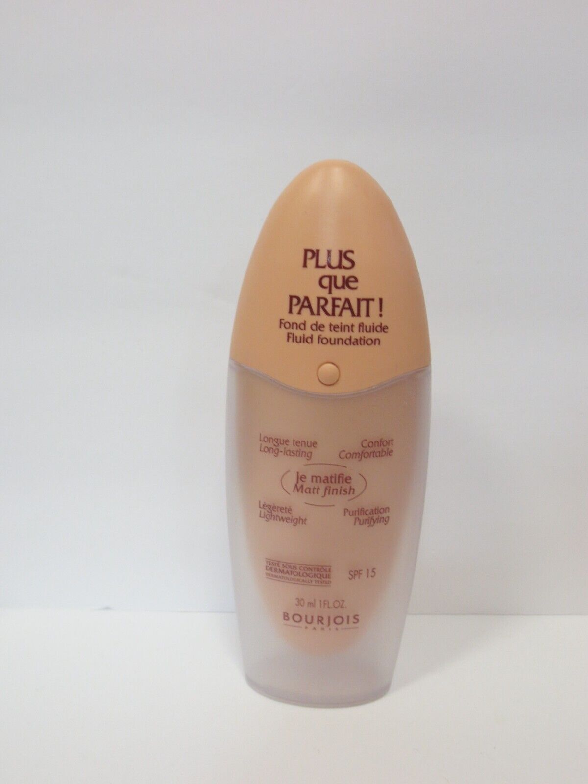 BOURJOIS PLUS QUE PARFAIT! FLUID FOUNDATION #17 CAFE 1 OZ (LOT OF 4)