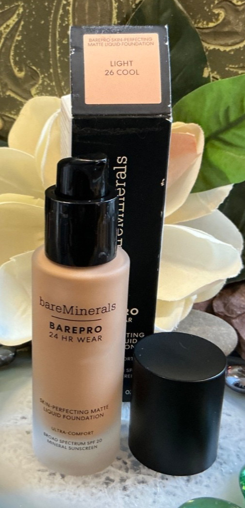 bareMinerals BAREPRO MATTE Liquid Foundation Light 25 Cool 1oz –