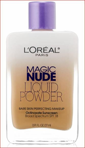 L’Oreal Magic Nude Liquid Powder Foundation 320 Natural Beige SPF 18 .91 Fl Oz.