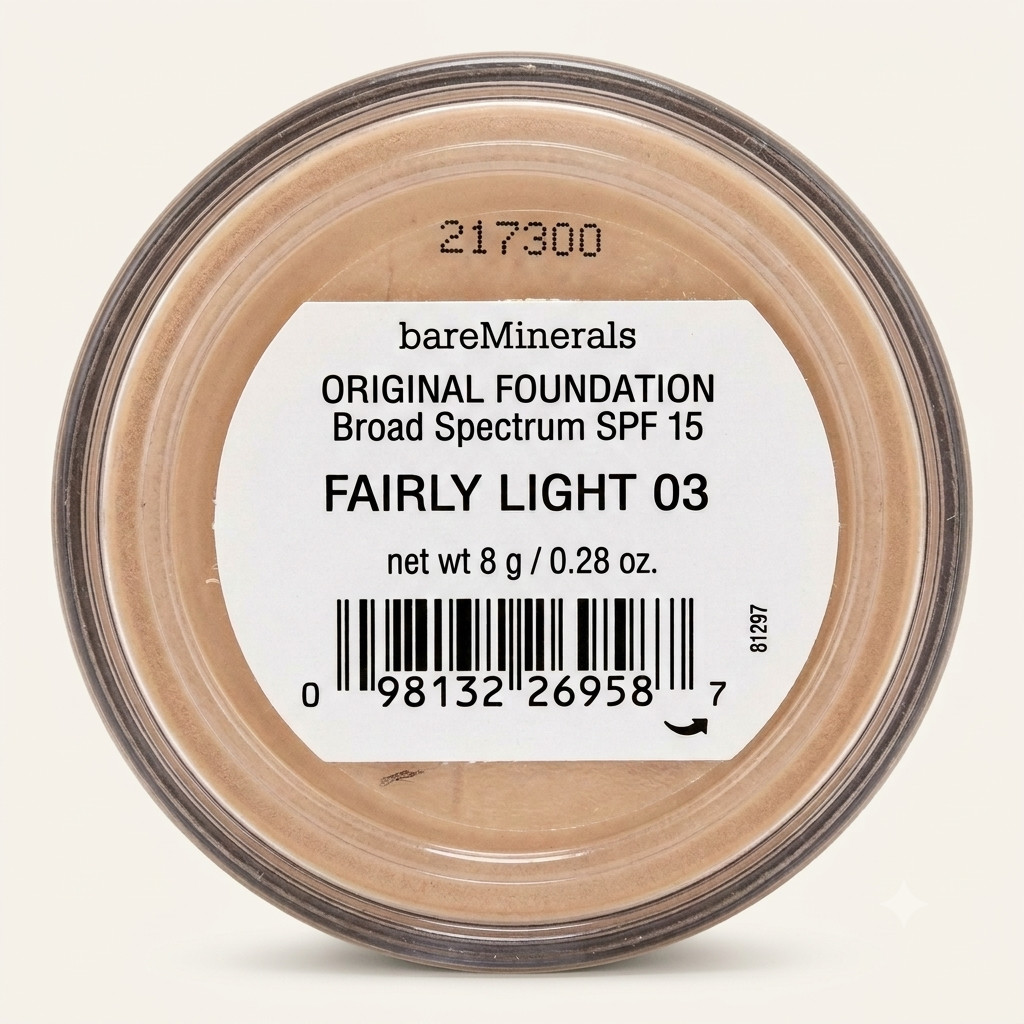 bareMinerals Original Foundation Fairly Light 03 Loose Powder 8g USA WareHouse