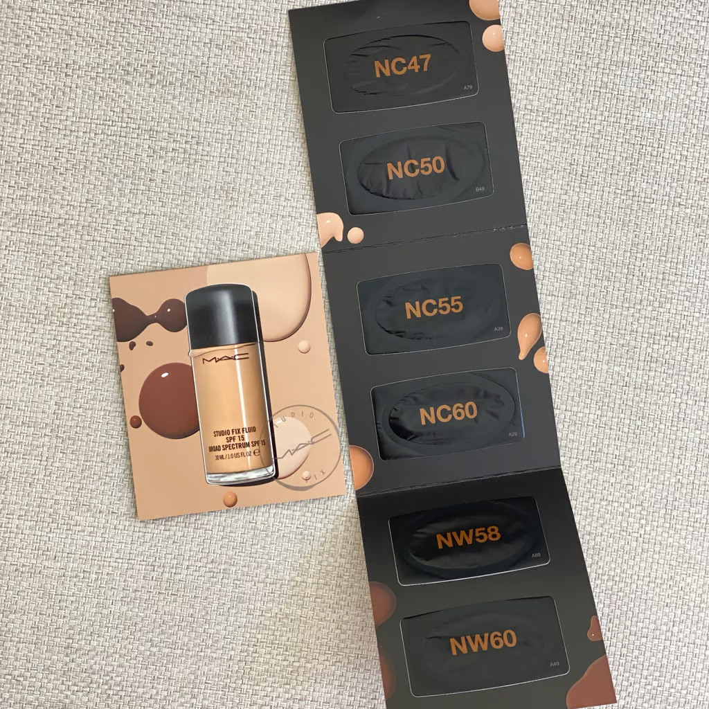 20 MAC Studio Fix Fluid Foundation 6 Shades Sample NC47 NC50 NC55 NC60 NW58 NW60