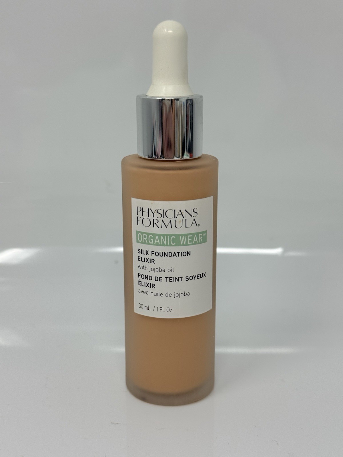 Physicians Formula 04 Light Medium Organic Wear Silk Foundation Elixir, 1 Oz New