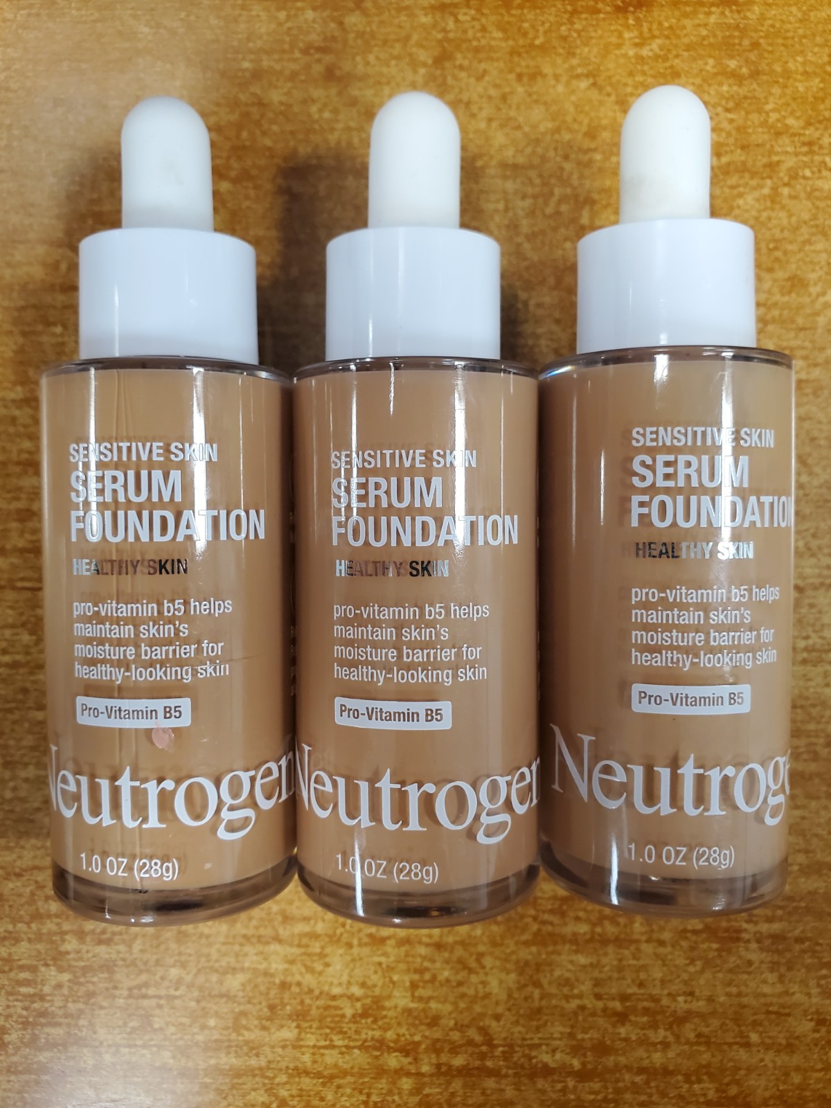 3 Pk: Neutrogena Healthy Skin Sensitive Serum Foundation 1oz ea *Med. 02* EE3522