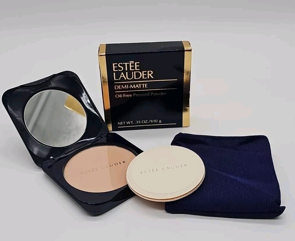 Estee Lauder Demi-Matte Pressed Powder Foundation Champagne Beige-01 0.35 OZ