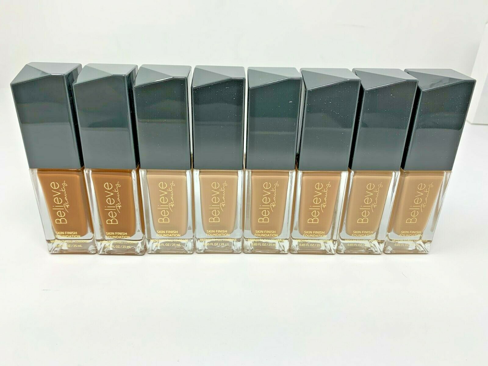 Lot of (2) Believe Beauty Skin Finish Foundation Medium To Full Coverage Makeup