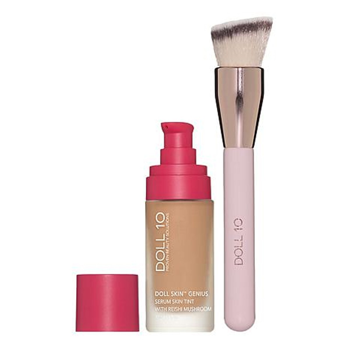 Doll 10 Skin Genius Serum Tint Reishi Mushroom Face Makeup Foundation (Tan)