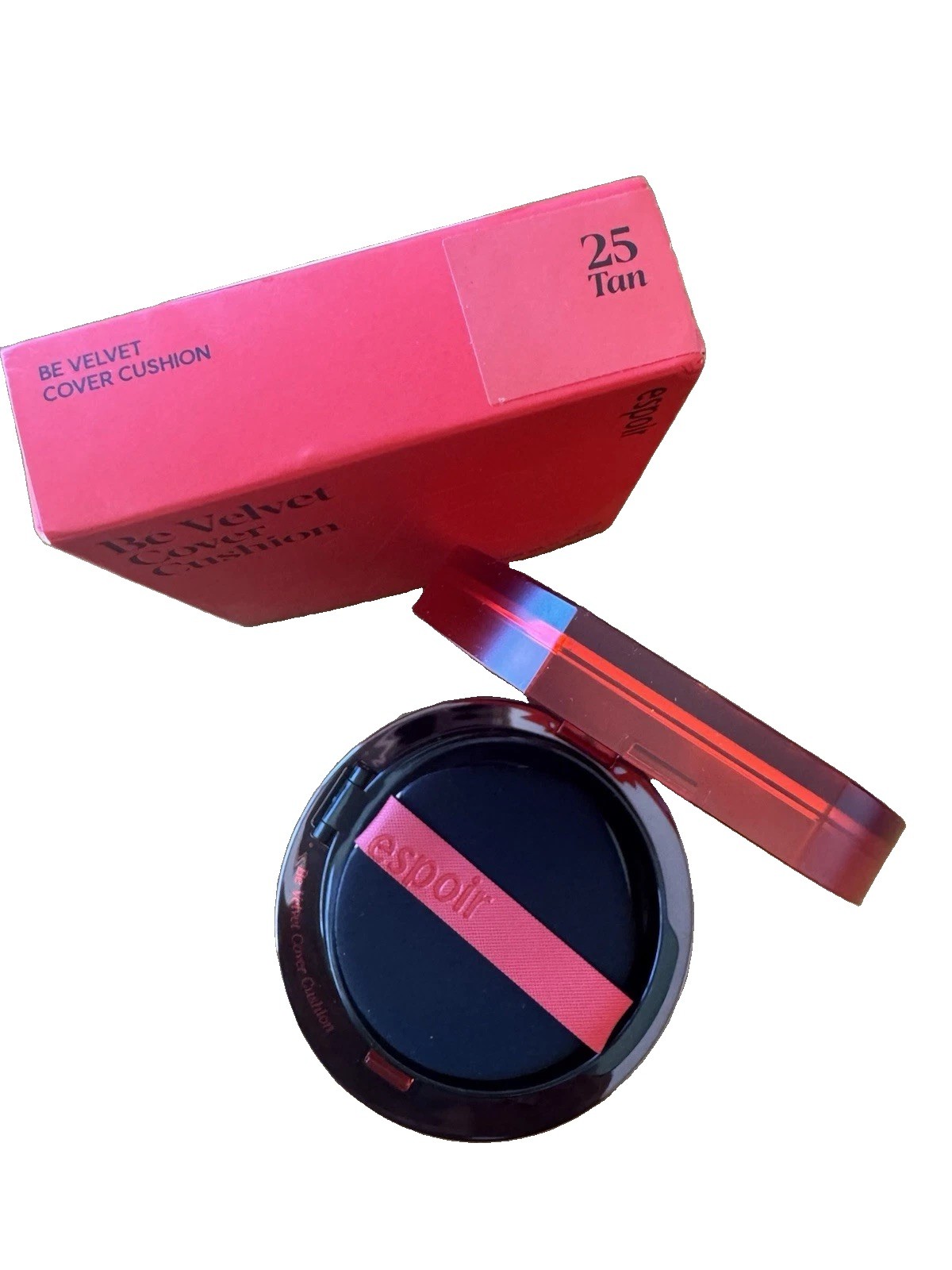 Espoir Be Velvet Cover Cushion Shade 25 Tan 0.46 Oz/13g Matte Velvety Formula