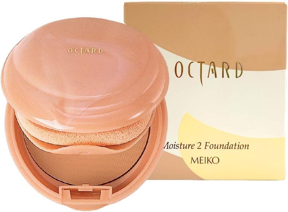 Meiko Cosmetics OCTARD Moisture 2 Foundation 12g with sponge puff 852 ocher