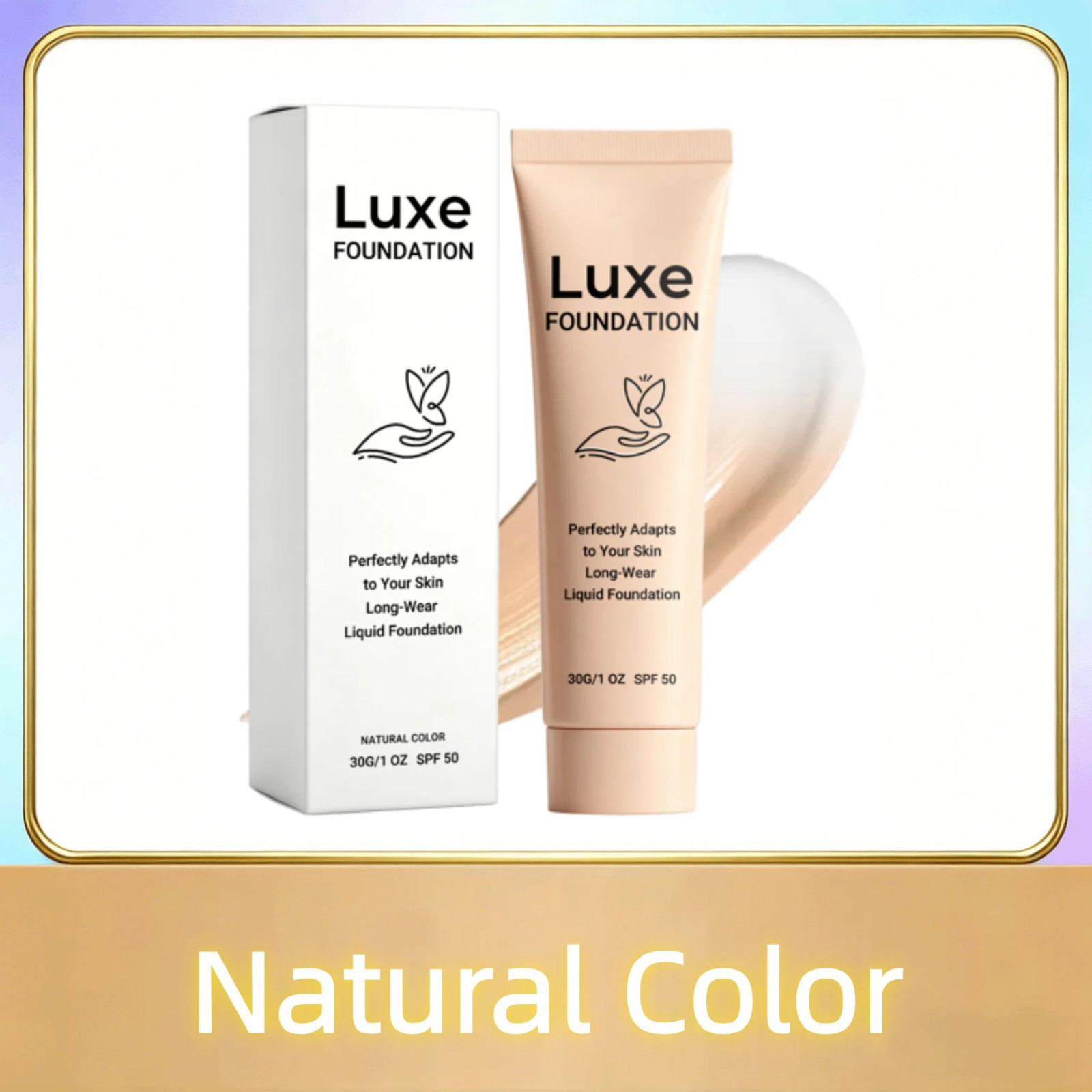 30g Luxe Foundation Colour Changing SPF 50, Luxe Foundation For Mature Skin