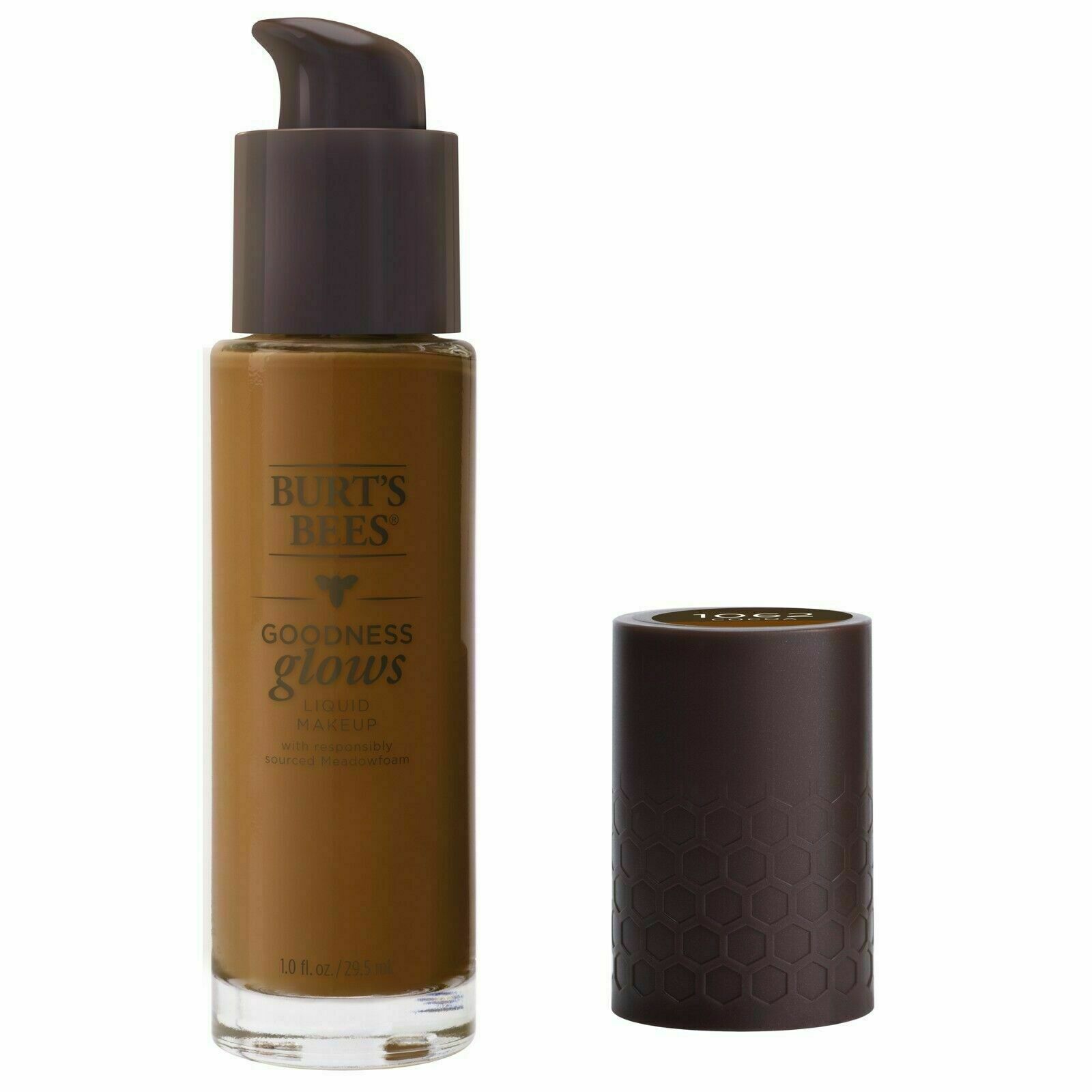 Burt’s Bees Goodness Glows liquid makeup,#1062 cocoa 1.0 fl oz.NEW