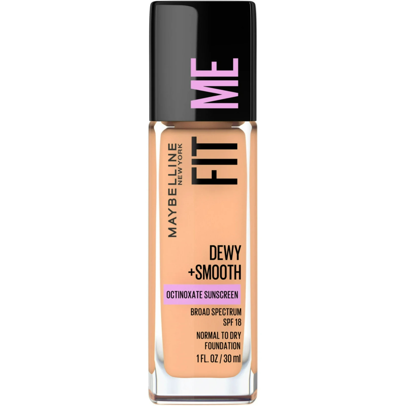 Maybelline Fit Me Dewy + Smooth Liquid Foundation Buff Beige, 1 fl. oz.