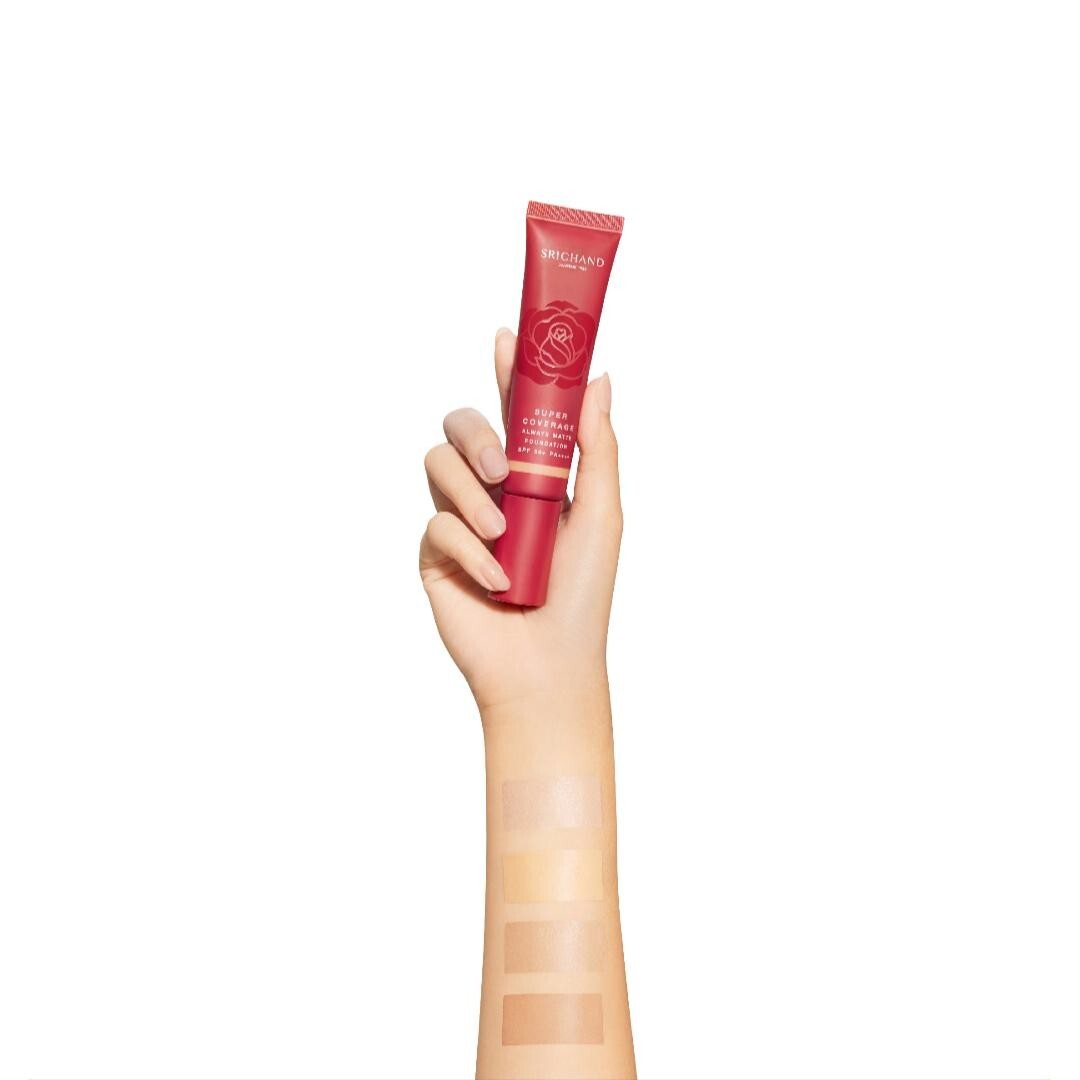 Srichand Foundation Matte Makeup Super Coverage Always SPF50+ PA++++ Waterproof