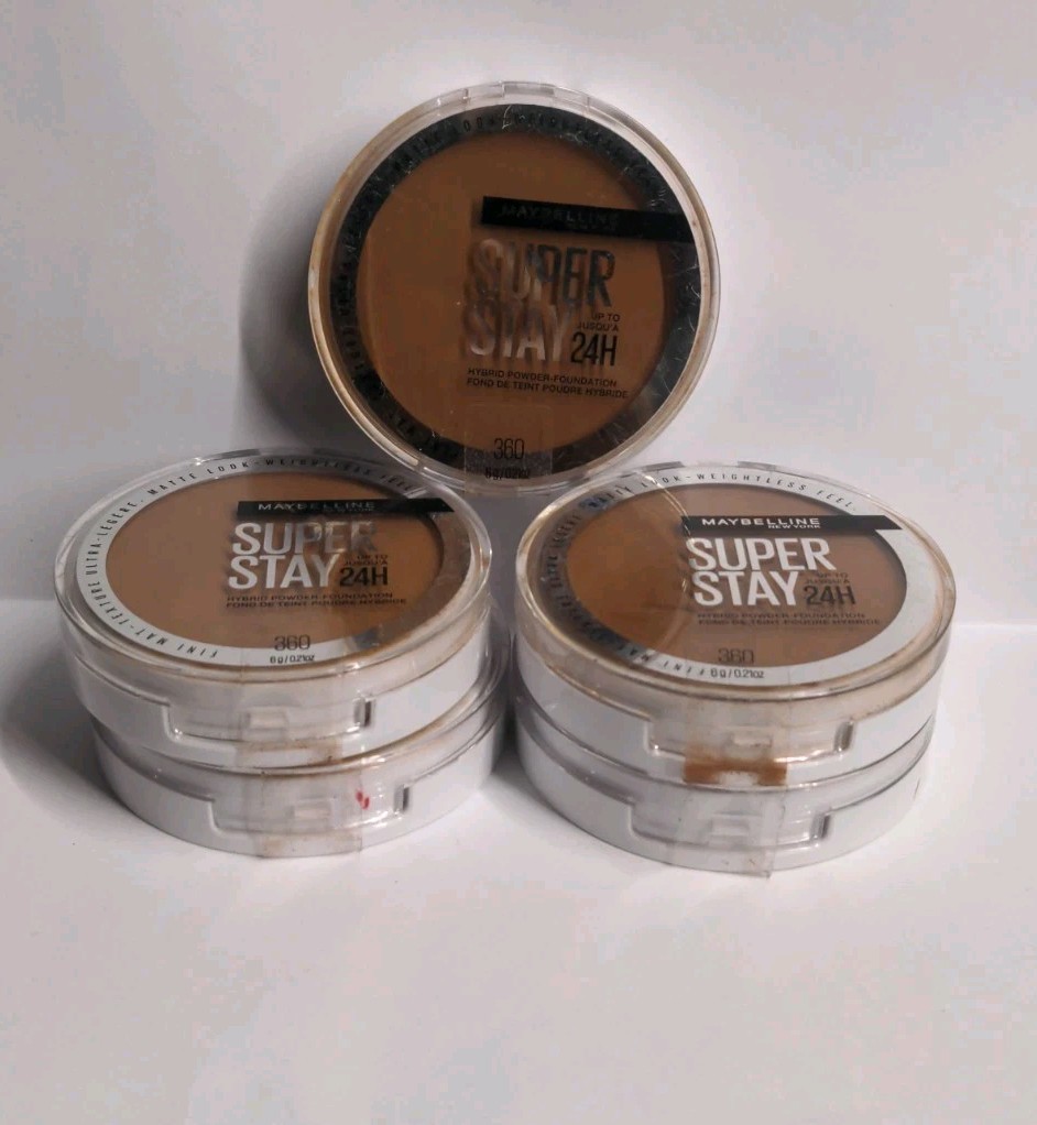 Maybelline Super Stay Hybrid Powder Foundation *#360* Lot of 5