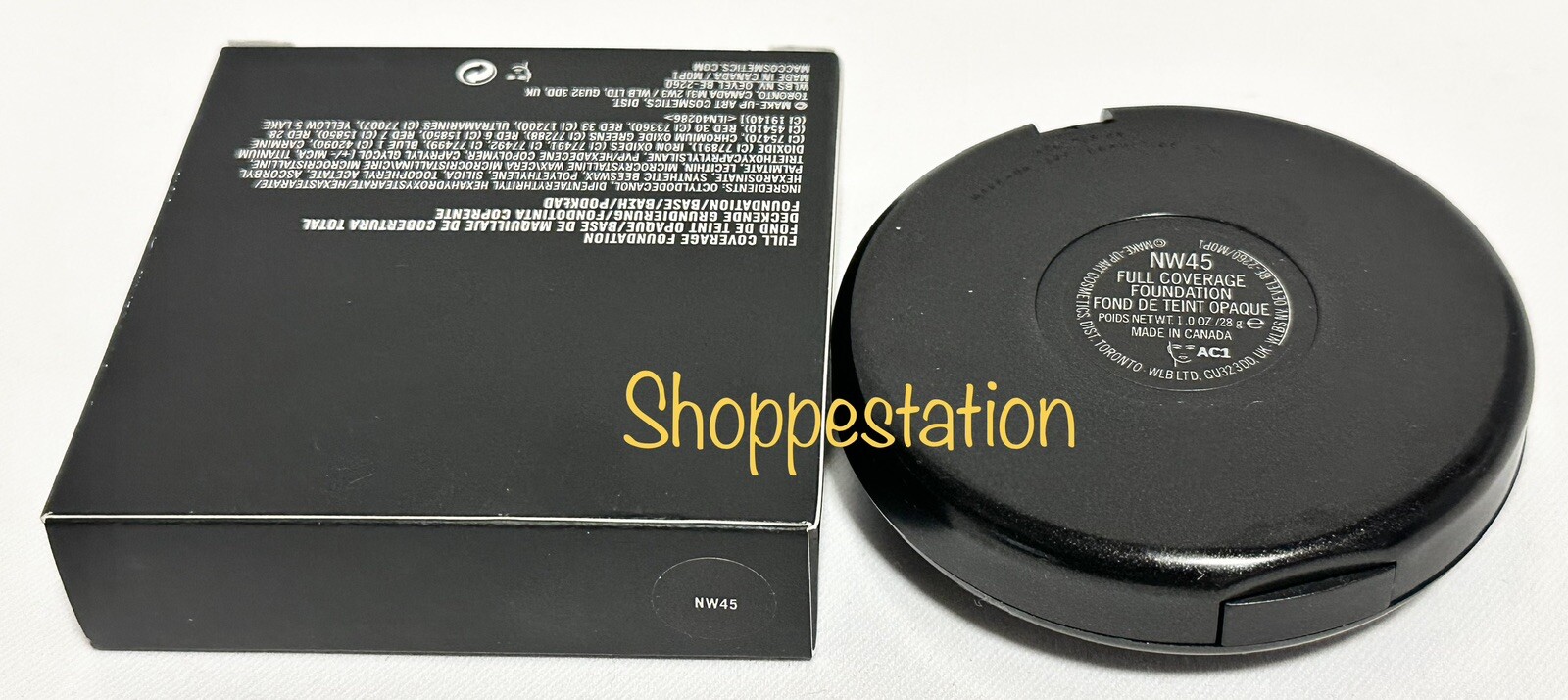 MAC Full Coverage Foundation Shade NW45 Full Size 1oz / 28g New In Box