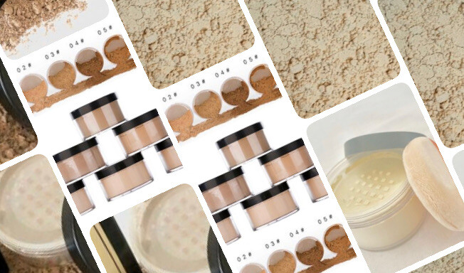 MULTI PACK-6 SHADES! Color Correction Loose Mineral Powder Foundation Makeup