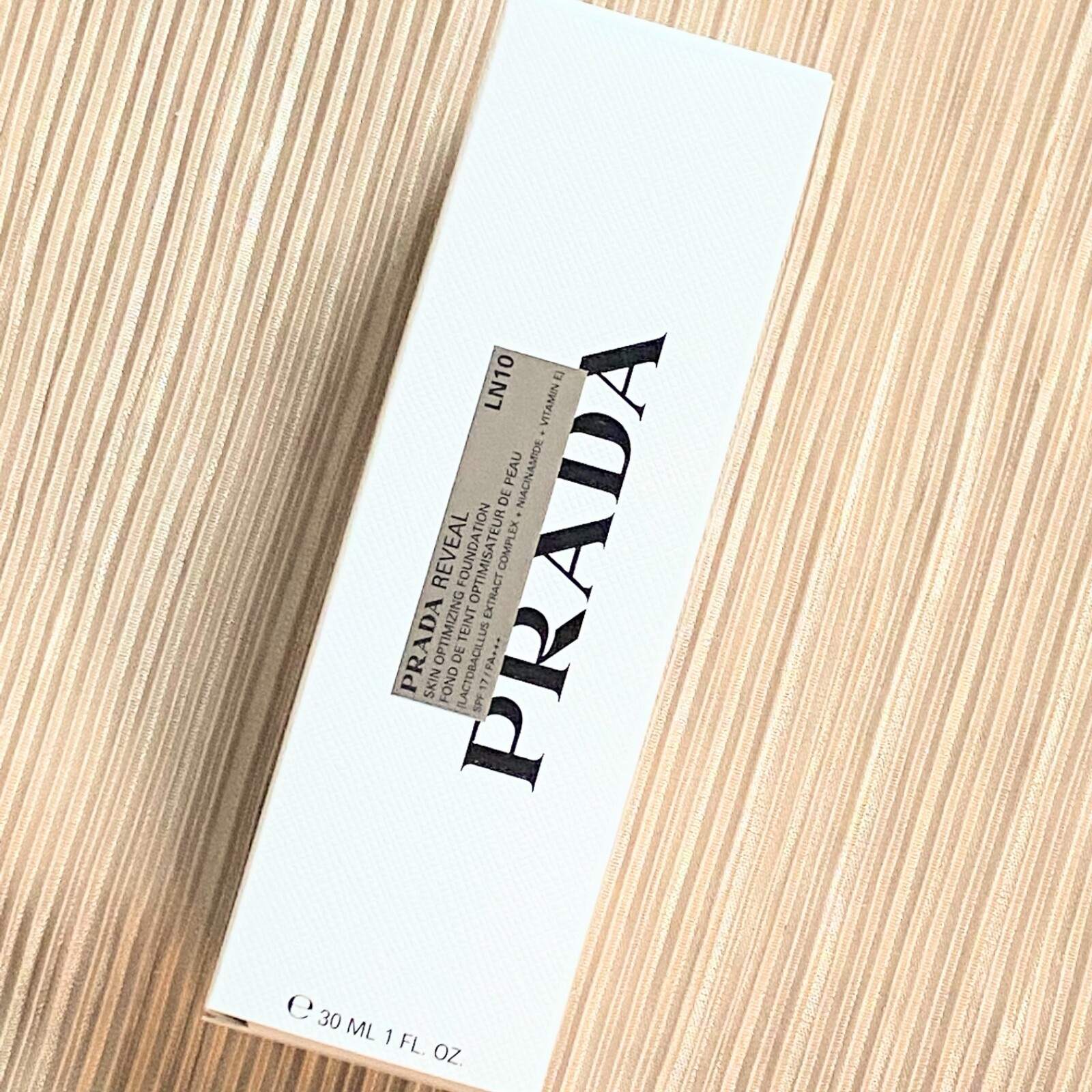 PRADA choose REVEAL OPTIMIZING SKIN FOUNDATION LN10 / REFILL MN45 FULL SIZE 1oz