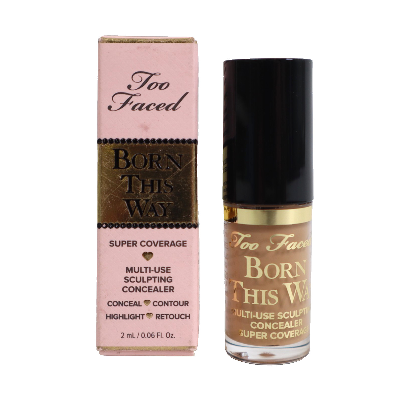 Too Faced Travel Size Born This Way Super Coverage Concealer, Sand 0.06 fl oz