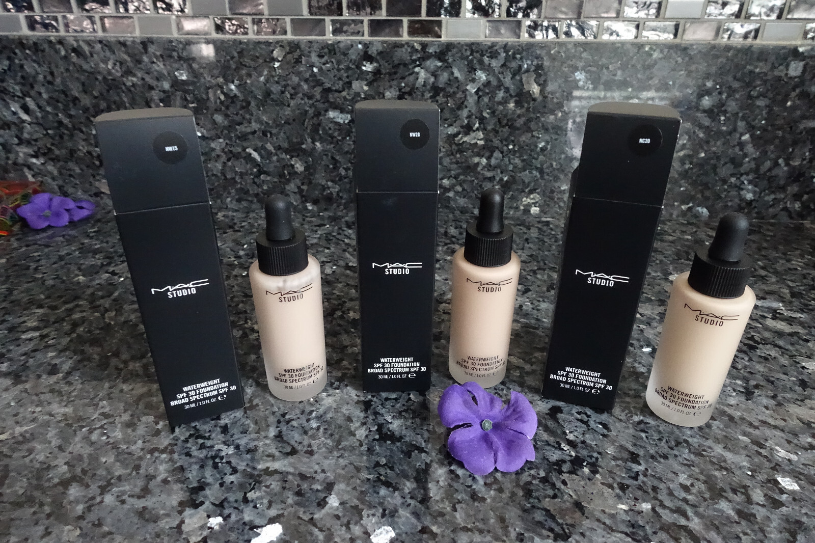MAC waterweight foundation new in box full size 1oz select your shade