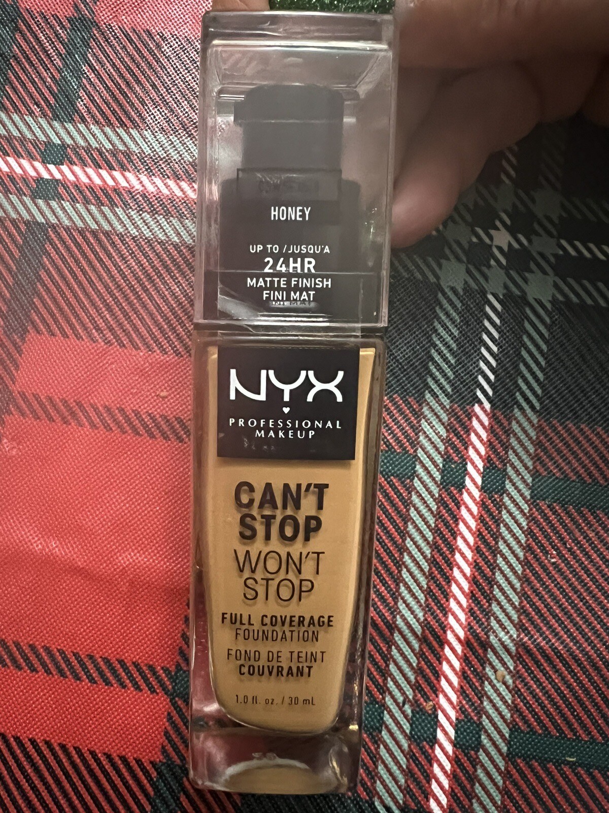 NYX Can’t Stop Won’t Stop Full Coverage Foundation **Honey** Tester