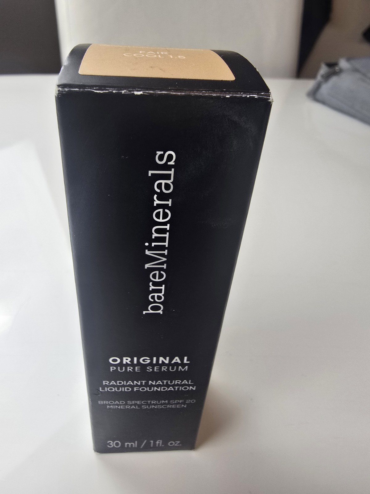 bareMinerals Original Pure Serum Mineral Liquid Foundation SPF 20 FAIR COOL 1.5