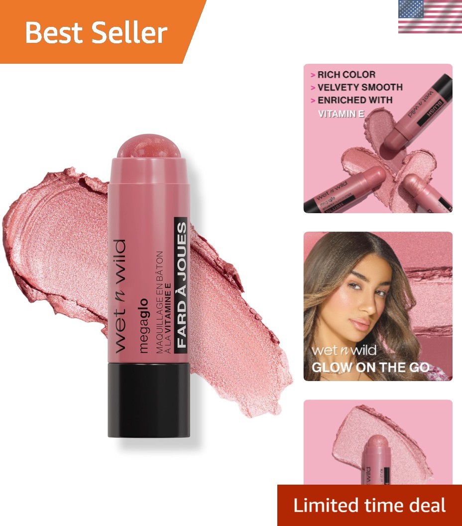 Versatile Dusty Pink Blush Stick – Cream-to-Powder, Cruelty-Free & Hydrating