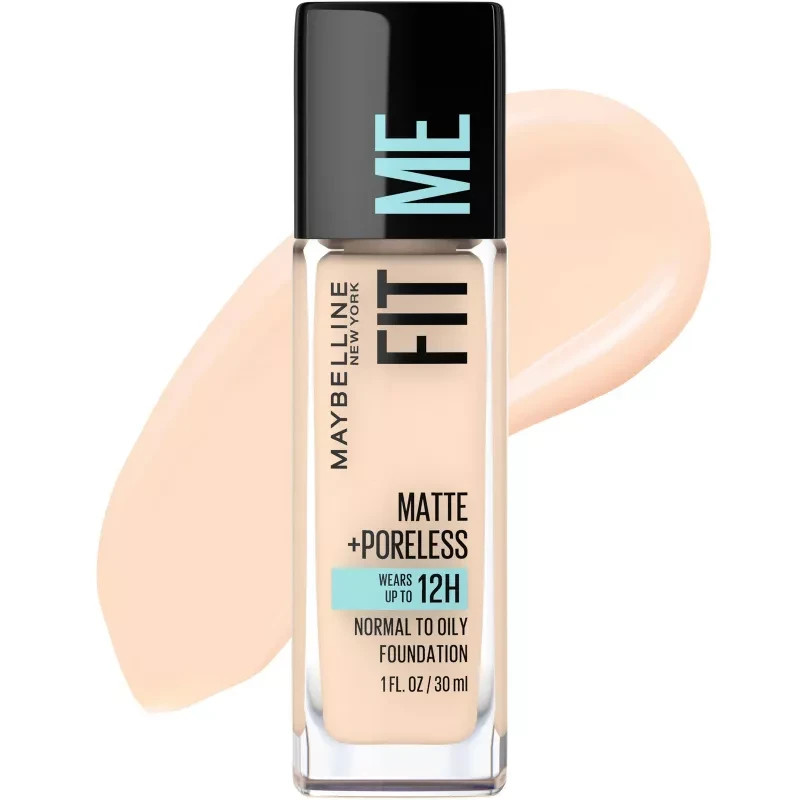 Maybelline Fit Me Matte + Poreless Oil Free Liquid Foundation 105 Fair Ivory