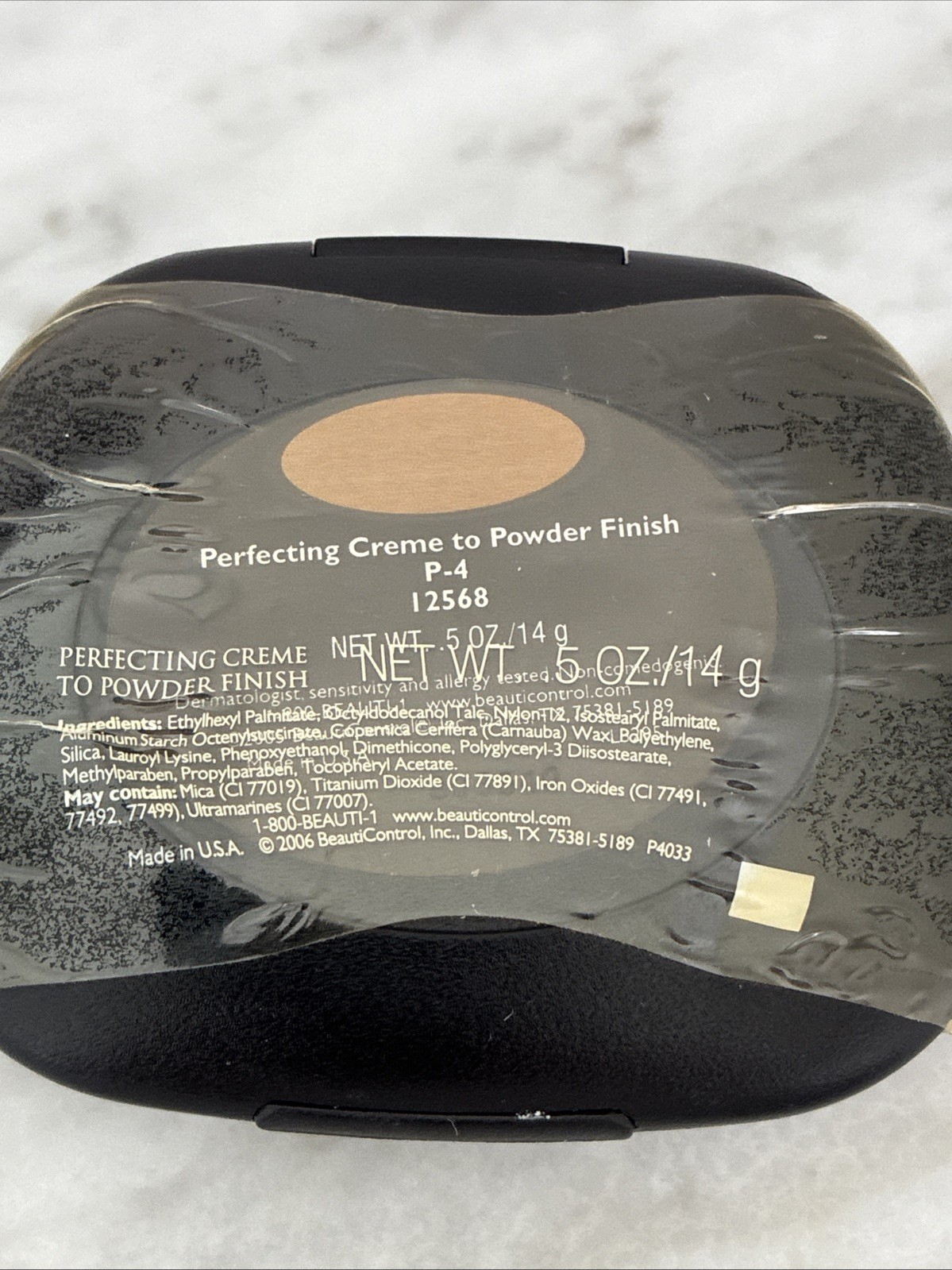 BeautiControl Perfecting Creme-to-Powder Finish P-4 12568 0.5 oz Sealed New