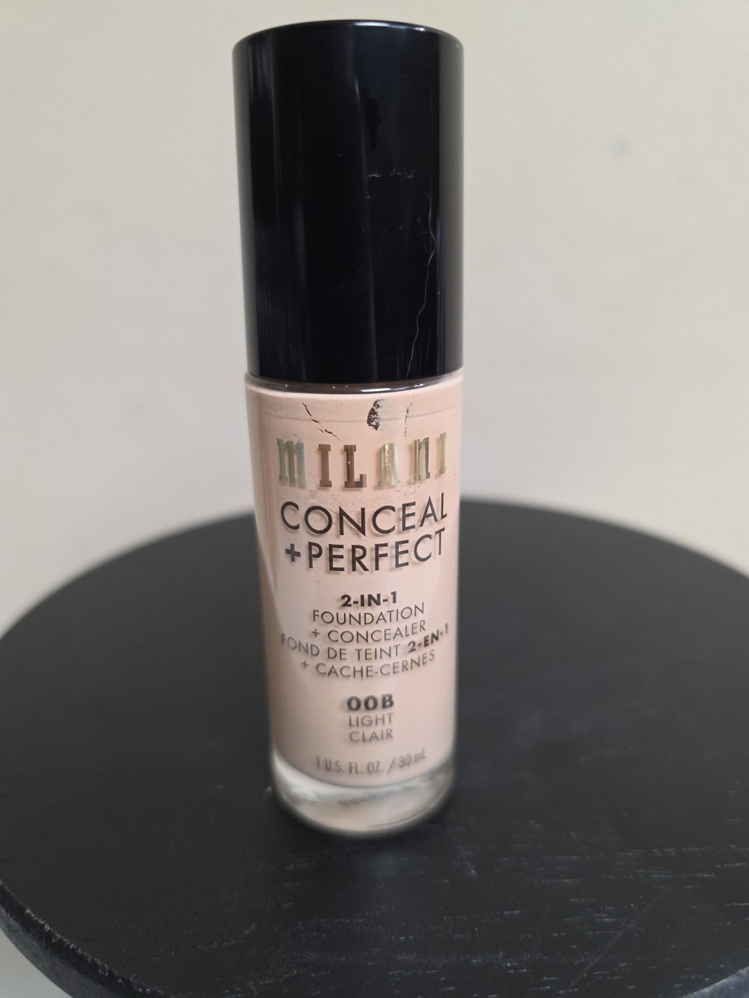 Milani Conceal+Perfect 2-in-1 Foundation 00B Light Clair 1oz Medium To Full Covg