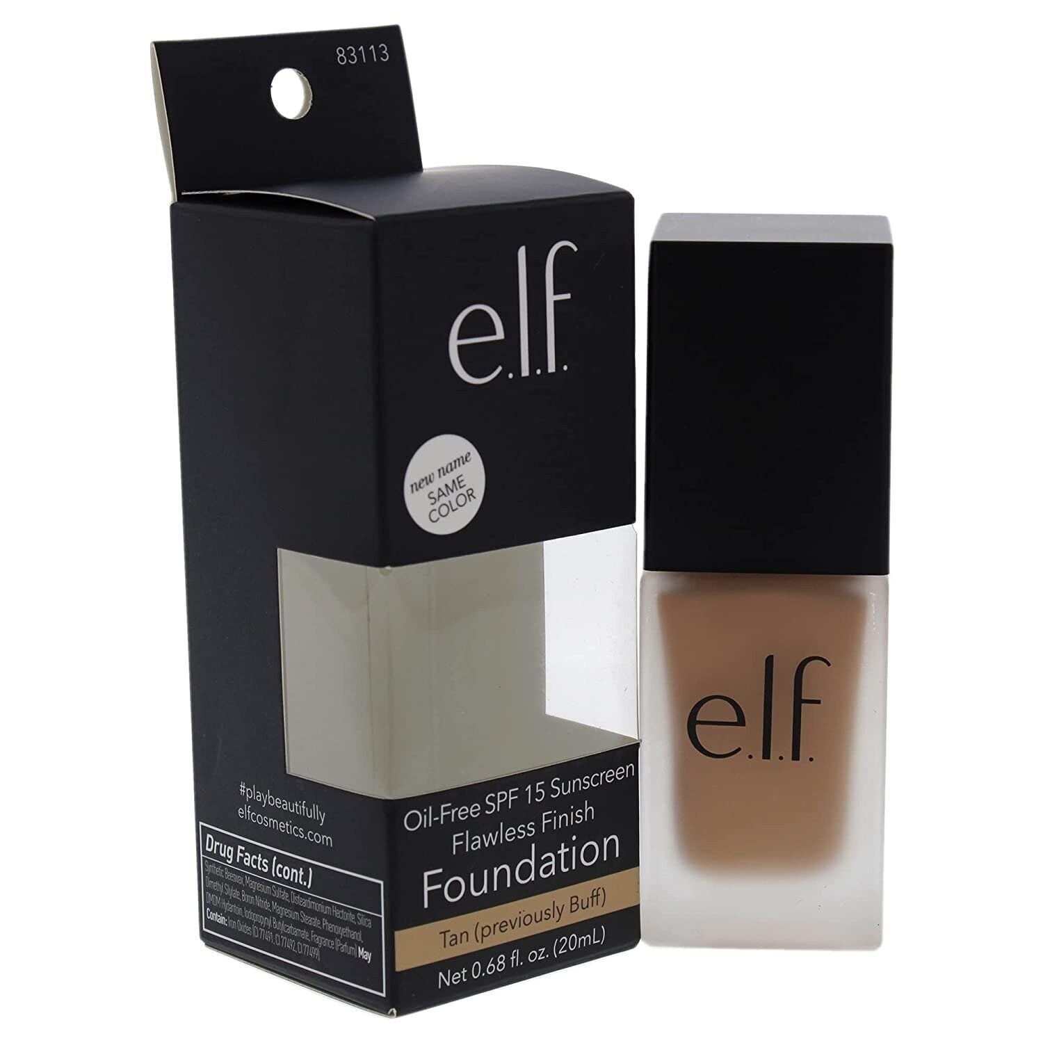 e.l.f. Flawless Finish Foundation, Lightweight & Medium Coverage, Semi-Matte…