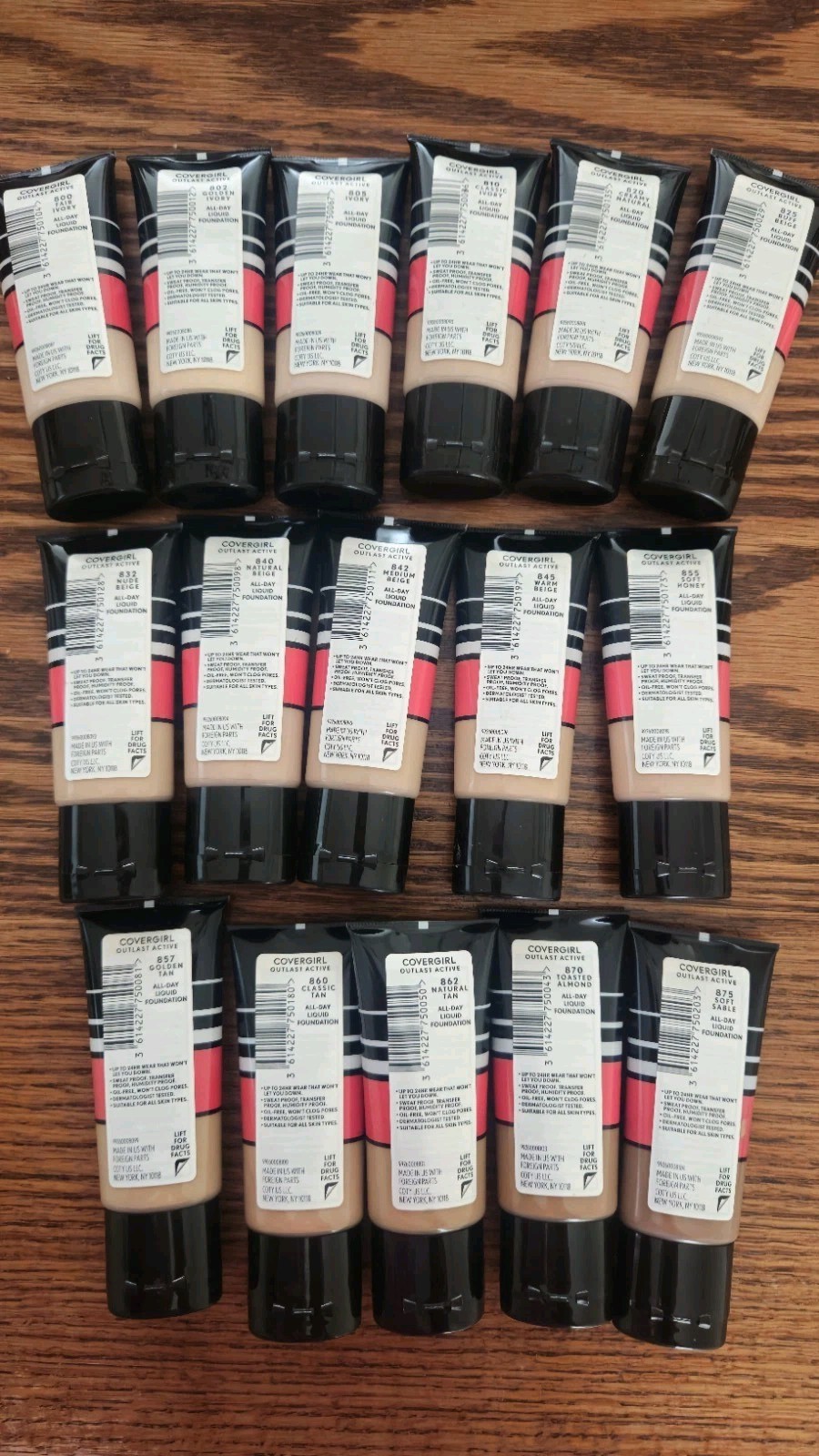 COVERGIRL-OUT LAST ACTIVE-24HR FOUNDATION-CHOOSE YOUR SHADE/SHADES-READ!!!