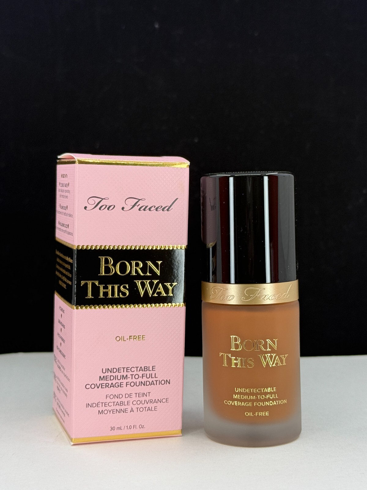 Too Faced Born this way Medium to Full Coverage Foundation HAZELNUT 1oz NIB