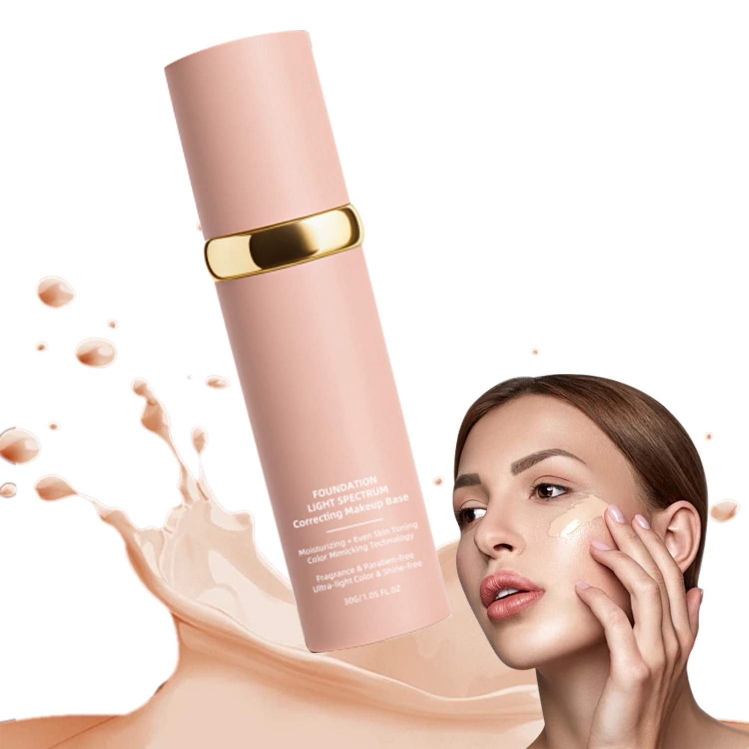 Foundation 4 in 1 – Light Spectrum, Color Changing Foundation SPF 50+ For Women