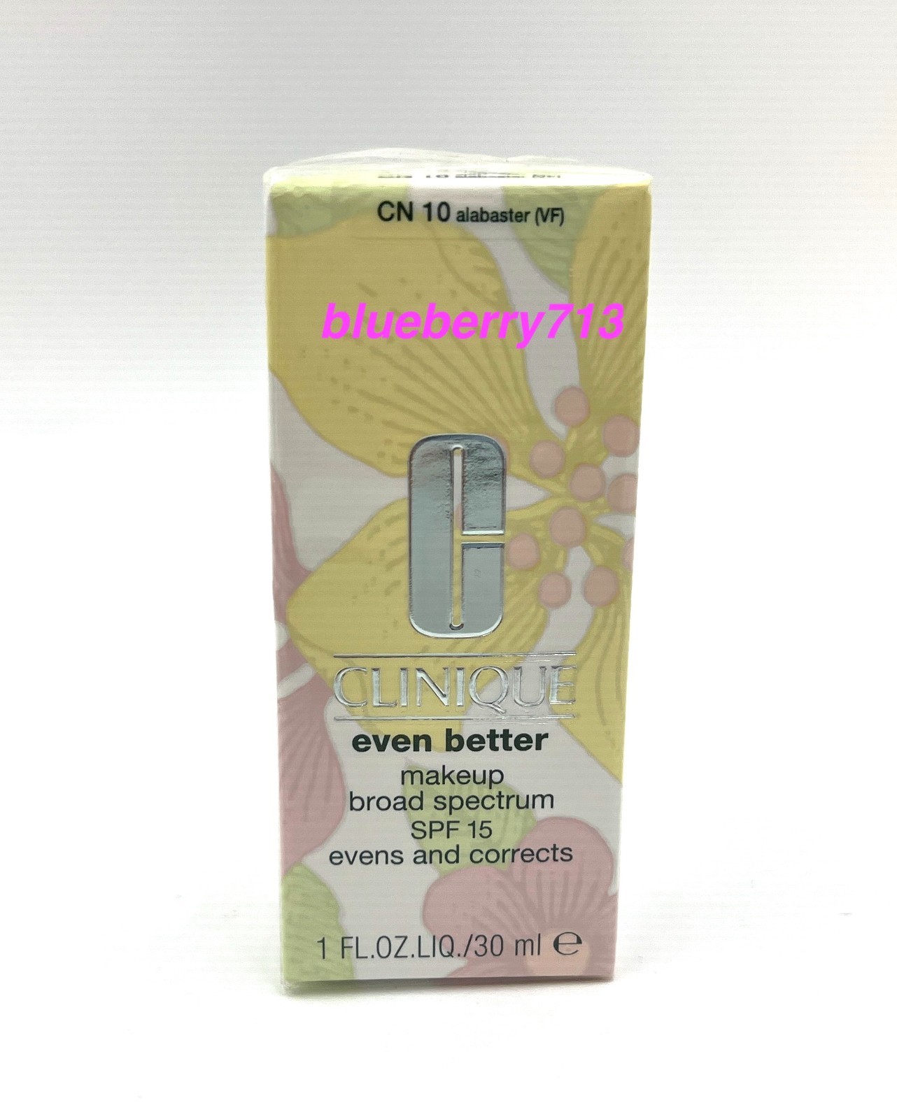 Clinique Even Better Makeup Foundation SPF 15~ CN 10 Alabaster (VF) ~ Sealed
