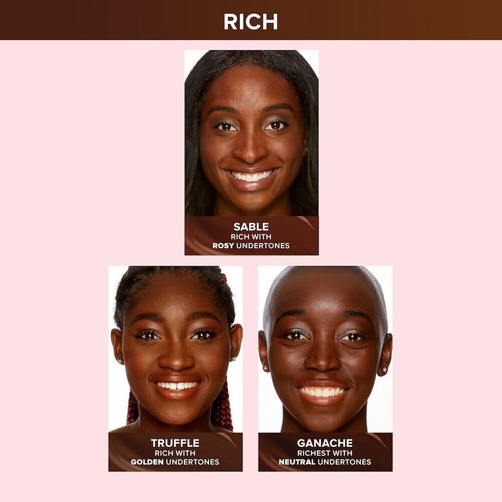 Too Faced Born This Way Natural Finish Longwear Liquid Foundation, Sable, 1.01