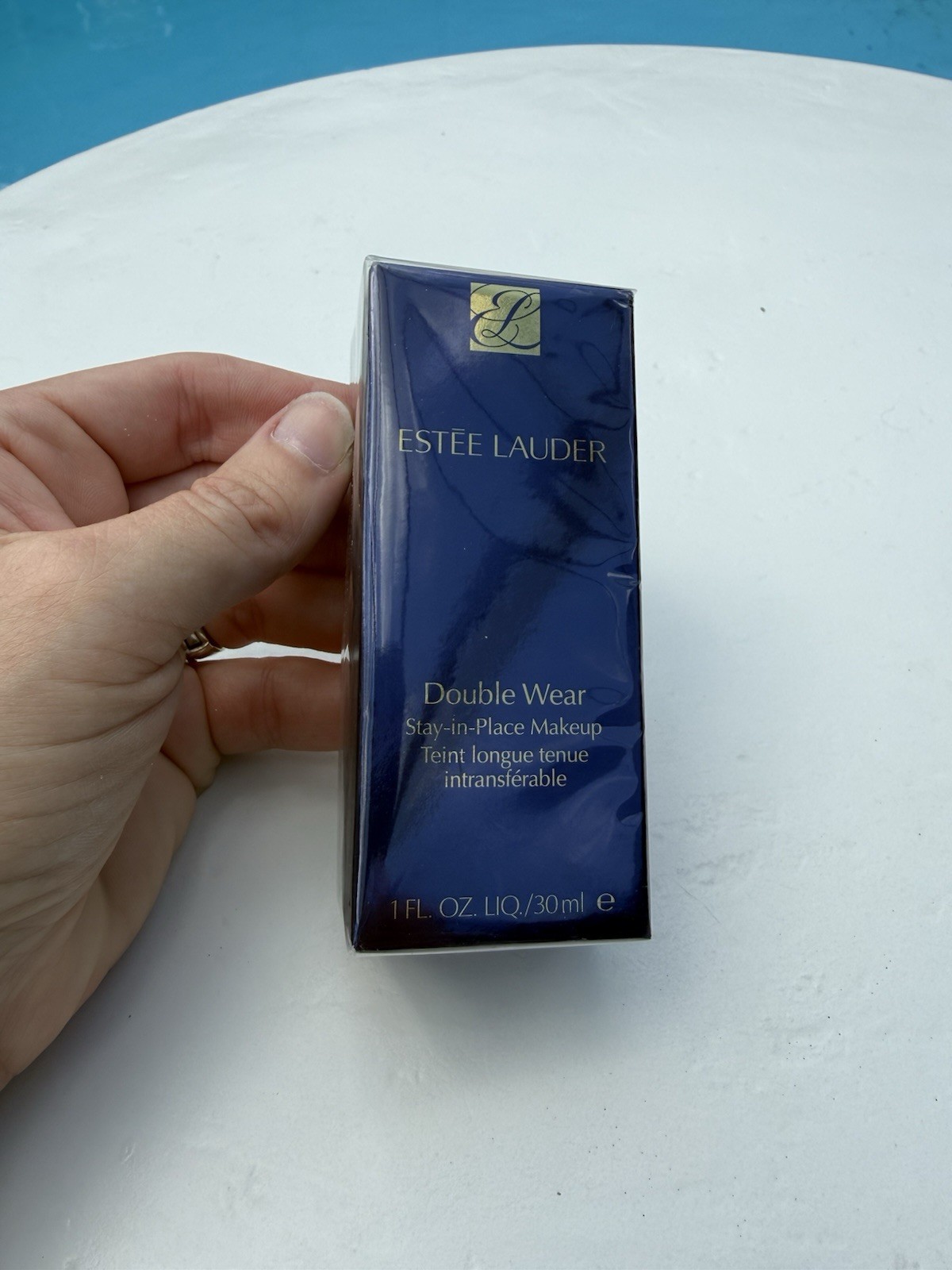 Foundation Makeup 1 Fl Oz 1C0 SHELL Double Wear Este Lauder Stay-in-Place Matte