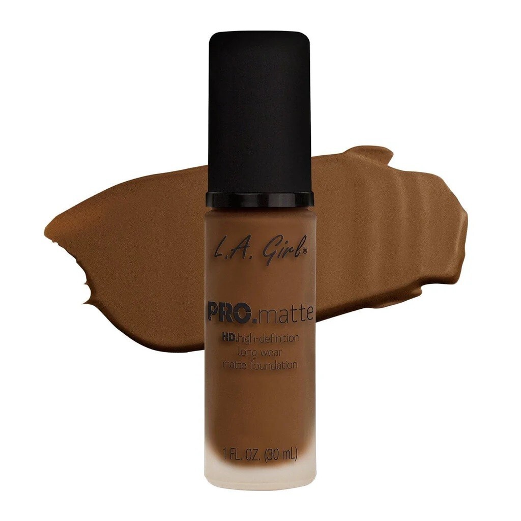 LA Girl PRO Matte – HD Matte Foundation – Cappuccino GLM684, 1 oz