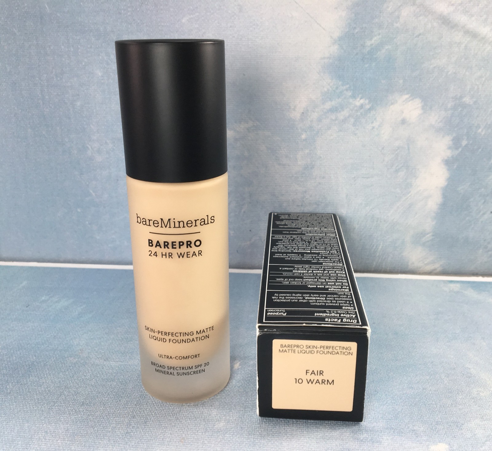 bareMinerals BarePro Liquid Foundation Fair 10 Warm, 1 oz, SPF 20, 6/2026