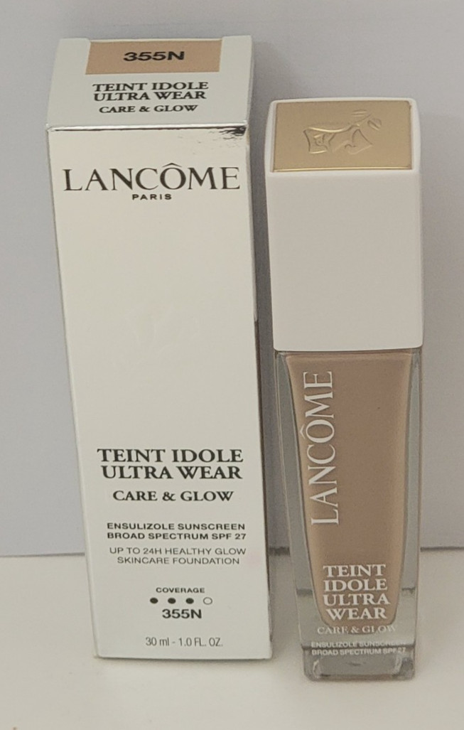 LANCOME TEINT IDOLE ULTRA WEAR CARE & GLOW SKINCARE FOUNDATION 1.0 oz 355N 06/25