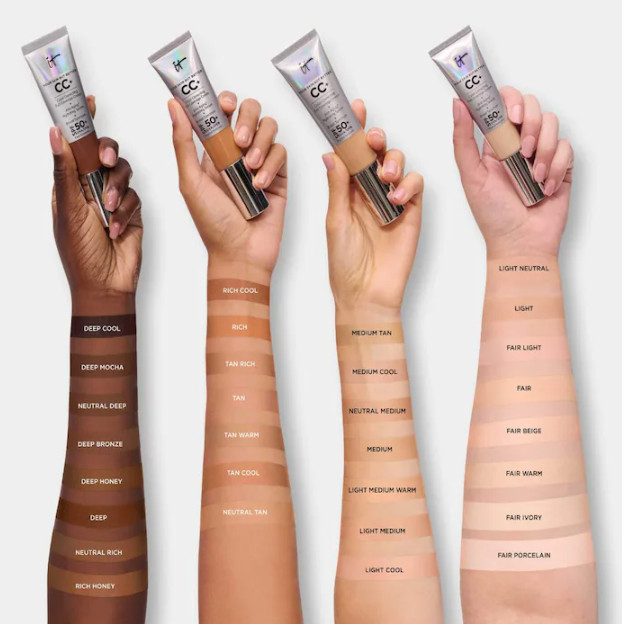 100% Authentic IT Cosmetics Correcting Foundation with SPF 50+,0.4oz,25 colors