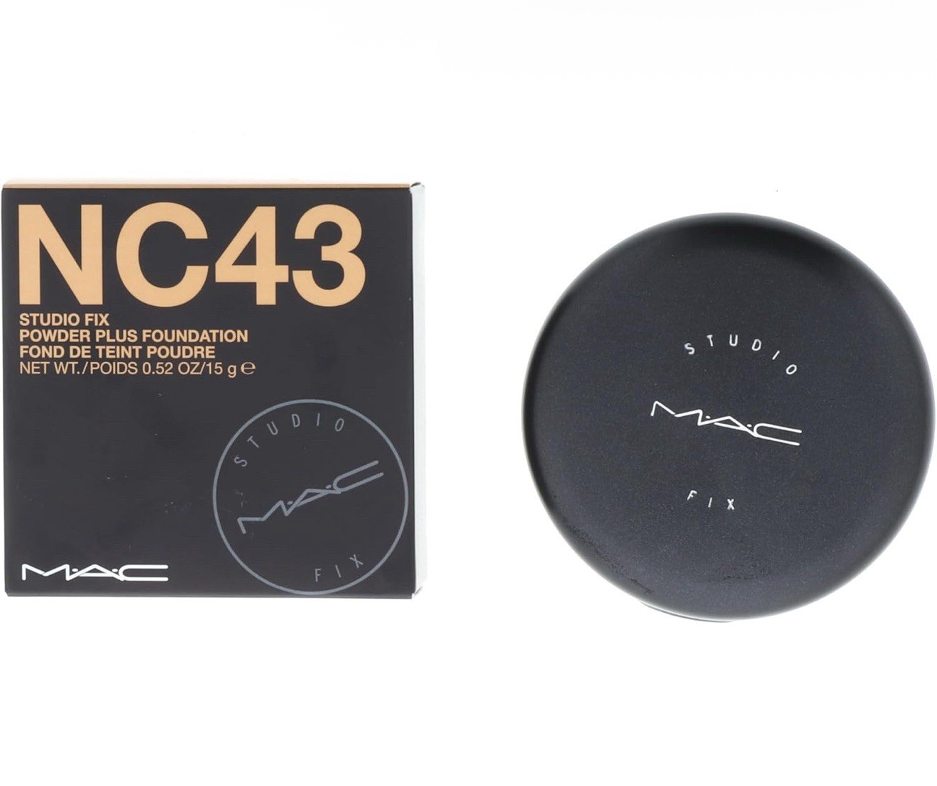 MAC Studio Fix Powder Plus Foundation – NC43 – 15g/0.52oz New – ORIGINAL FORMULA