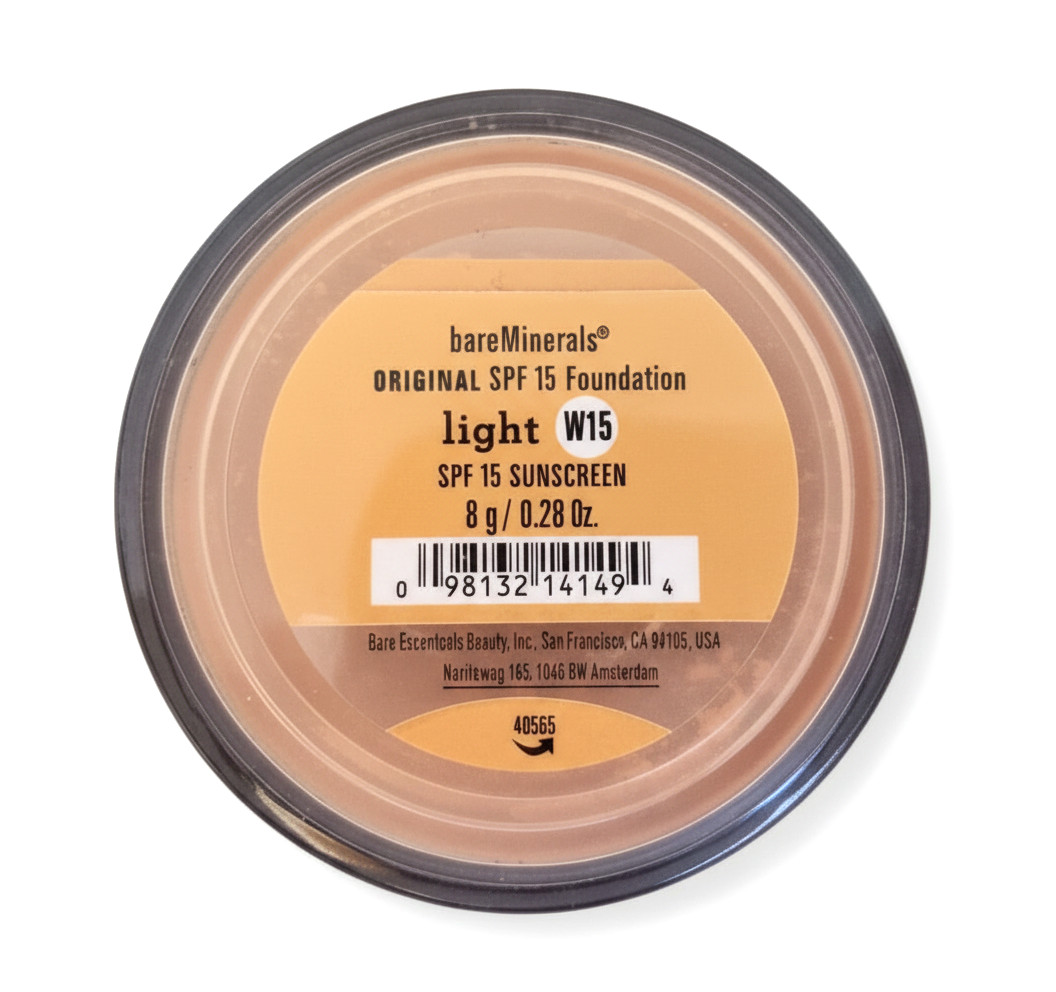 BareMinerals Original SPF 15 Foundation Light W15 8g Loose Powder