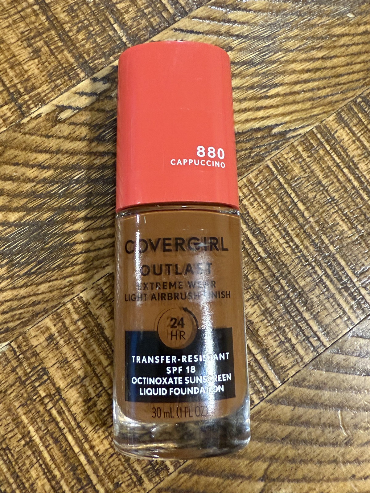 COVERGIRL OUTLAST FULL COVERAGE 3-1 FOUNDATION SPF 18 880 CAPPUCCINO *FREE SHIP*